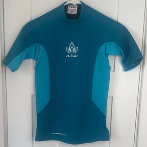 NRS Hydroskin Short Sleeve Rash Guard Blue XS